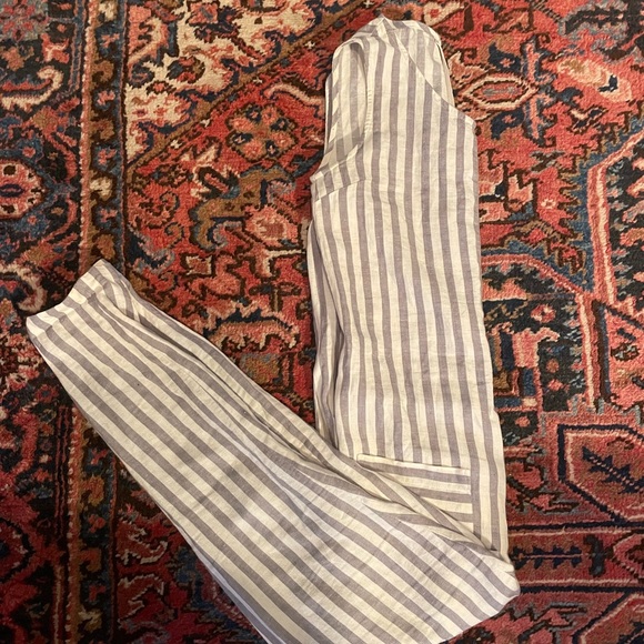 Offon Striped Linen Jumpsuit - Picture 5 of 7